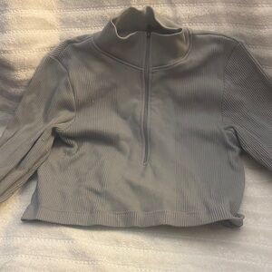 Forever 21 Gray V-Neck Sweater